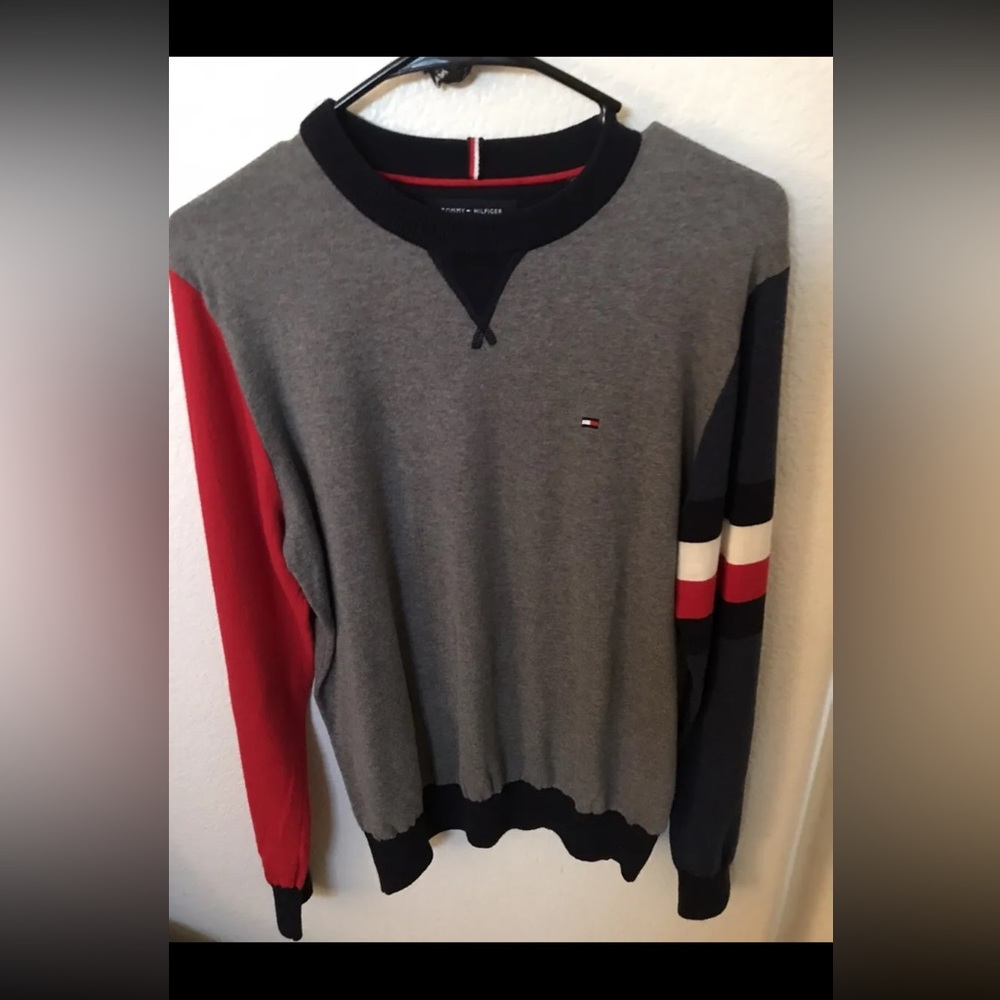Tommy Hilfiger Logo Crewneck Pullover Sweatshirt Size XS
